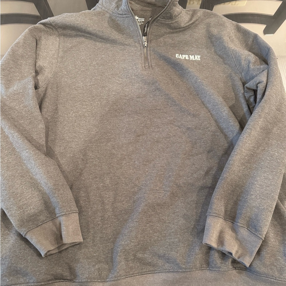 Charles River Apparel Men's Heather Gray Quarter-Zip Pullover